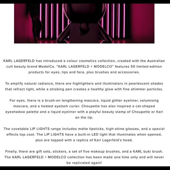 Karl Lagerfeld+ModelCo Liquid Strobing Pen Bronze NWT - Picture 7 of 7